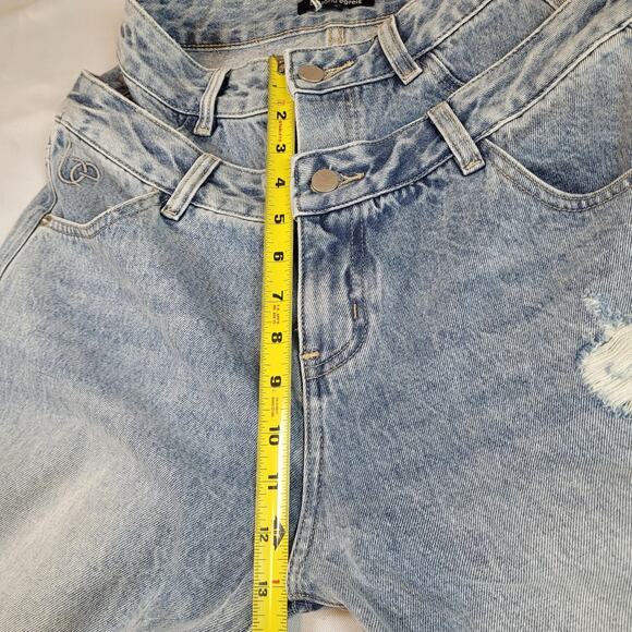 Beyond Egreis Baggy Blue Jeans Double Waist Y2K Size Small (25x35) Skater NWT D8 - Picture 15 of 16